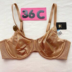 Wacoal 855303 Back Appeal Underwire Back Smoothing Bra Praline New Size 36C